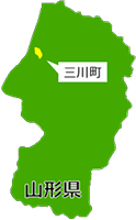 三川町の地図の画像